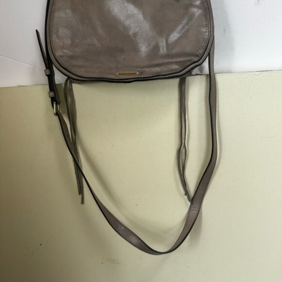 Rebecca Minkoff Vanity Saddle Bag Leather Bag Shoulder Crossbody Handle Western - Picture 13 of 16